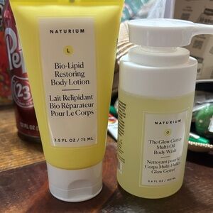 Bio-Lipid Restoring Body Lotion and Multi-Oil Body Wash Set - Yellow